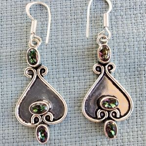 New Mystic Topaz Silver Earrings.